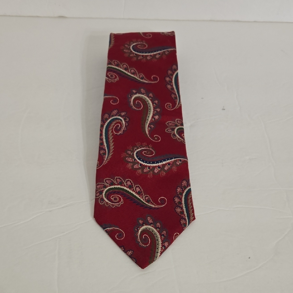 Dior Paisley Red Men's Tie - Picture 1 of 8